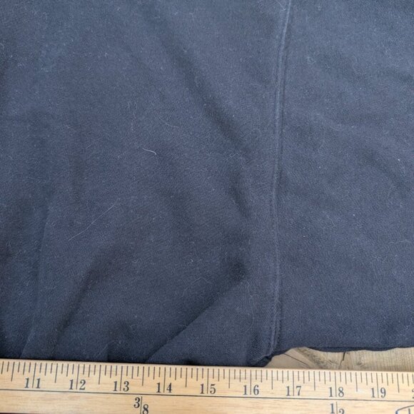 TNA Cozy AF Pullover Hoodie Women's M Black Fleece Cropped Ribbed Hem Casual - Picture 3 of 5